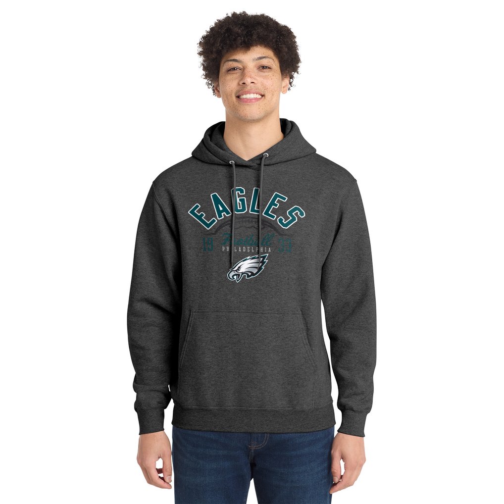  Philadelphia Eagles Starter Pullover Hoodie - Heather Gray