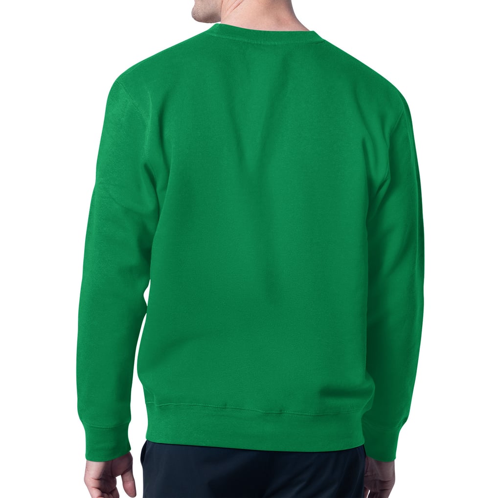 Philadelphia Eagles Starter Mesh Look Retro Logo Pullover Sweatshirt - Kelly Green