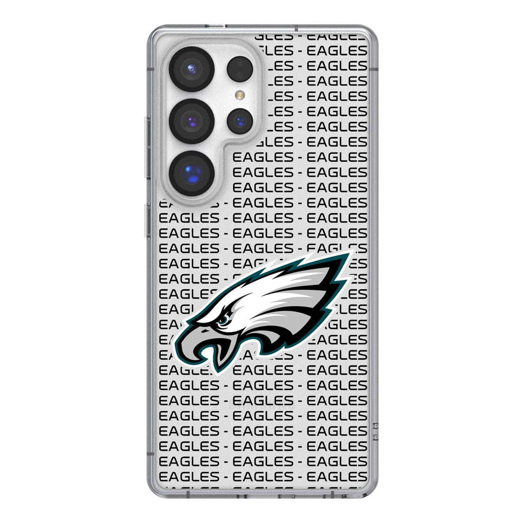 Philadelphia Eagles Galaxy Clear Text Backdrop Design Case
