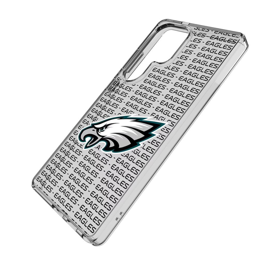 Philadelphia Eagles Galaxy Clear Text Backdrop Design Case