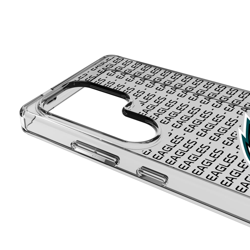 Philadelphia Eagles Galaxy Clear Text Backdrop Design Case