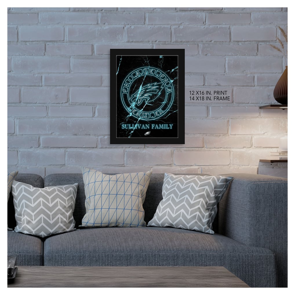 Philadelphia Eagles Personalized 12" x 16" Framed Art Print