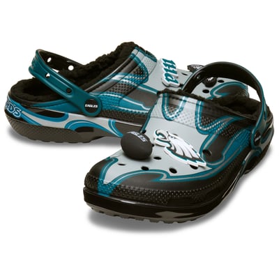Philadelphia Eagles Crocs Unisex Classic Lined Clog