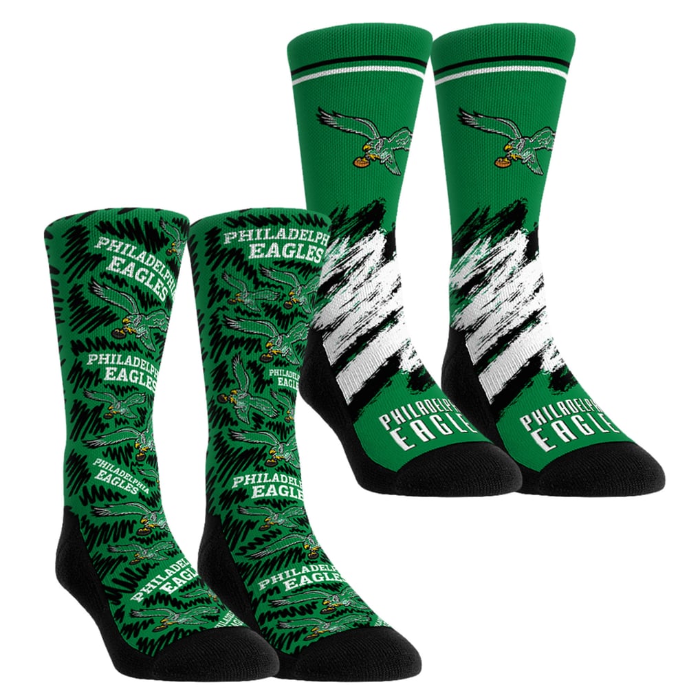 Philadelphia Eagles Rock Em Socks Unisex Throwback Two-Pack Crew Socks Set