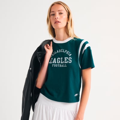 Philadelphia Eagles Abercrombie & Fitch Women's Varsity T-Shirt - Green