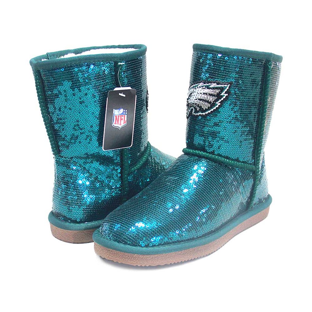 Philadelphia Eagles Cuce Women's Sequin Boots