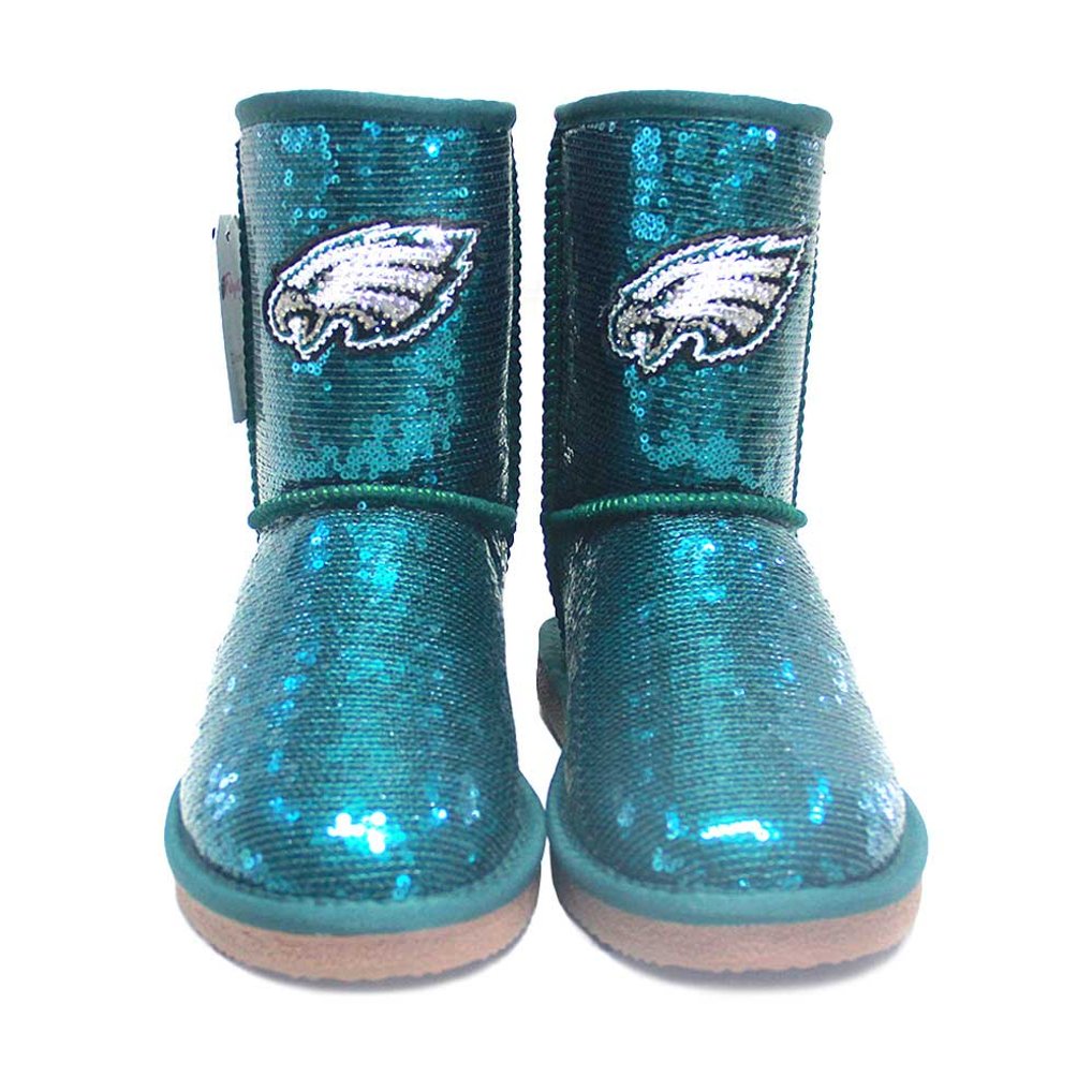 Philadelphia Eagles Cuce Women's Sequin Boots