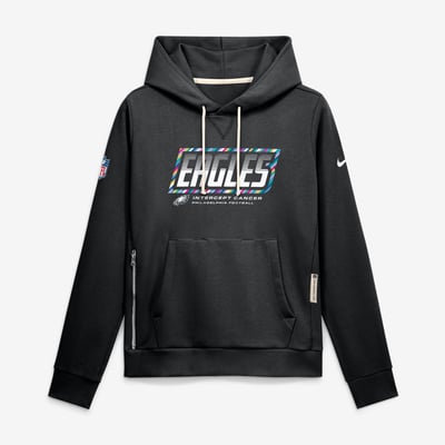  Philadelphia Eagles Nike Women's 2026 NFL Crucial Catch Sideline Standard Issue Dri-FIT Pullover Hoodie - Black