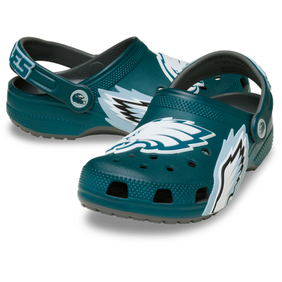  Philadelphia Eagles Crocs Youth Classic Clog - Midnight Green