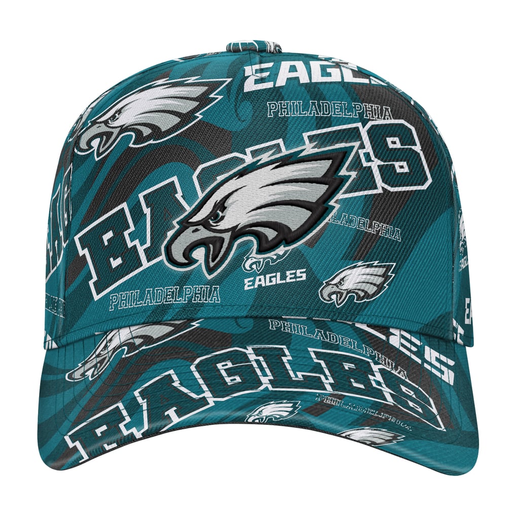 Philadelphia Eagles Outerstuff Youth Shift Adjustable Hat - Midnight Green