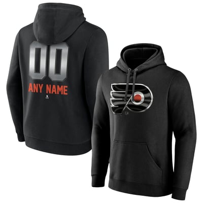 Philadelphia Flyers Personalized Midnight Mascot Logo Pullover Hoodie - Black