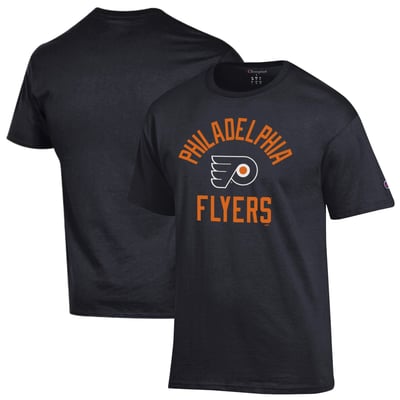  Philadelphia Flyers Champion Primary Logo Jersey T-Shirt - Black
