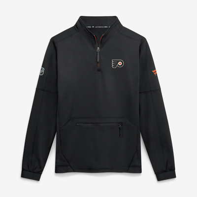 Philadelphia Flyers Fanatics Authentic Pro Rink Fleece Quarter-Zip Pullover - Black