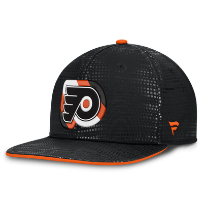 Philadelphia Flyers Fanatics Authentic Pro Rink Square Visor Snapback Hat - Black