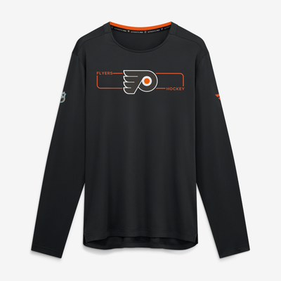 Philadelphia Flyers Fanatics Authentic Pro Rink Tech Long Sleeve T-Shirt - Black