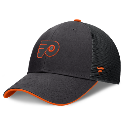 Philadelphia Flyers Fanatics Fundamental Limits Trucker Adjustable Hat - Black