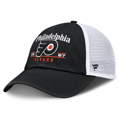 Philadelphia Flyers Fanatics Fundamental Underline Trucker Adjustable Hat - Black
