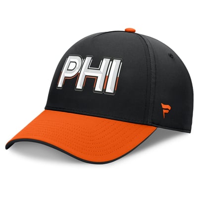 Philadelphia Flyers Fanatics Authentic Pro Rink Team Code Flex Hat - Black/Orange