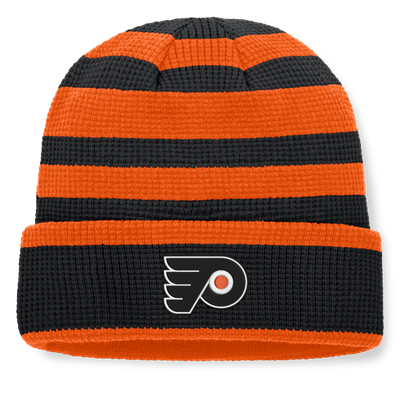 Philadelphia Flyers Fanatics Fundamental Steady Cuffed Knit Hat - Black/Orange