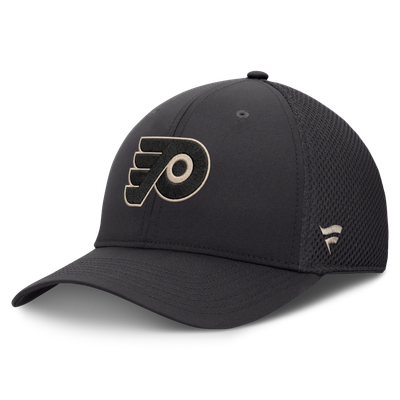 Philadelphia Flyers Fanatics Road Meshback Stretch Hat - Charcoal