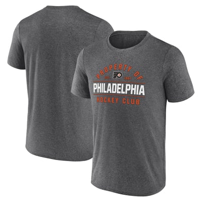 Philadelphia Flyers Fanatics Property Of T-Shirt - Heather Charcoal