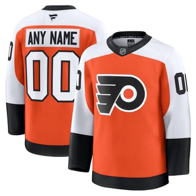 Philadelphia Flyers Fanatics Home Premium Custom Jersey - Orange