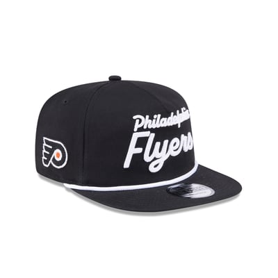  Philadelphia Flyers New Era Team Text Golfer Adjustable Hat - Black