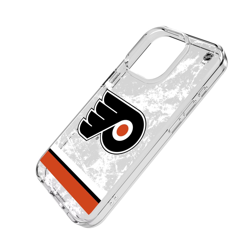 Philadelphia Flyers iPhone Stripe Clear Ice Case