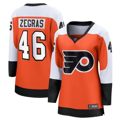 Trevor Zegras Philadelphia Flyers Fanatics Women's  Home Breakaway Jersey - Orange
