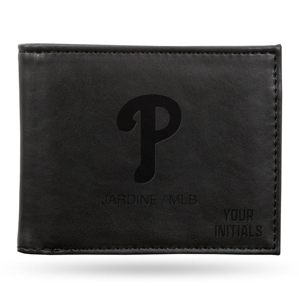 Philadelphia Phillies Personalized Billfold Wallet - Black