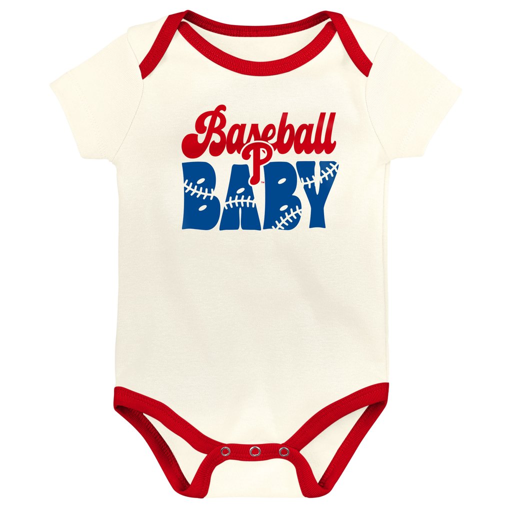  Philadelphia Phillies Outerstuff Infant Home Team 3-Pack Bodysuit Set