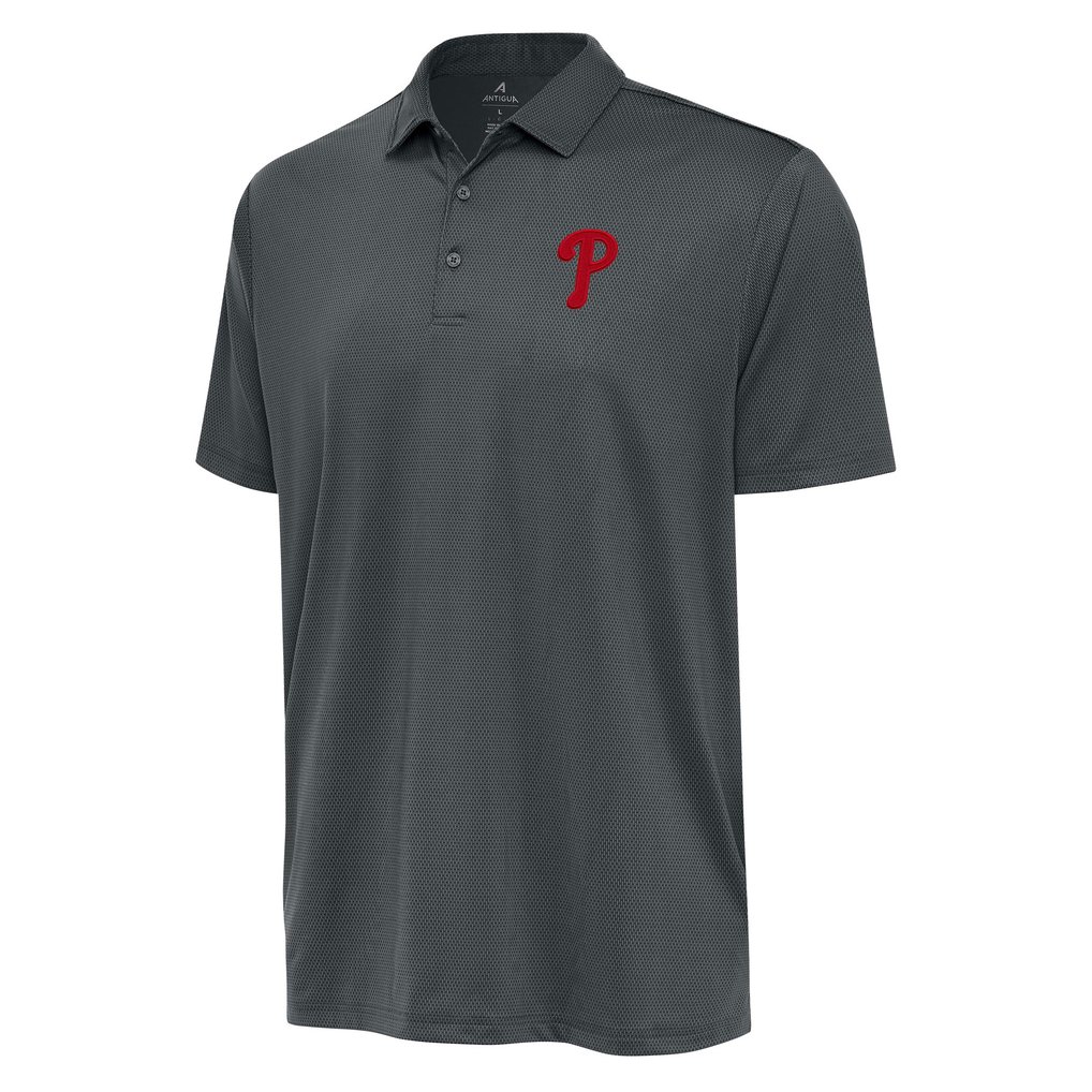  Philadelphia Phillies Antigua Eclipse Polo - Pewter