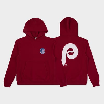 Philadelphia Phillies Eric Emanuel French Terry Hoodie - Burgundy