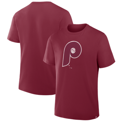 Philadelphia Phillies Fanatics Vintage Logo Legacy T-Shirt - Burgundy