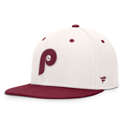  Philadelphia Phillies Fanatics Heritage Ballpark Snapback Hat - Cream/Burgundy