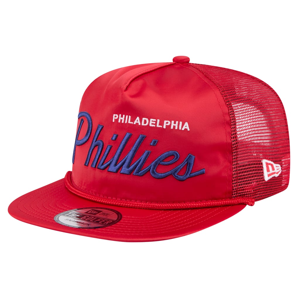 Philadelphia Phillies New Era Retro Satin Script Golfer Adjustable Hat - Red