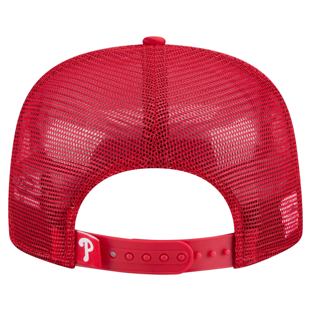 Philadelphia Phillies New Era Retro Satin Script Golfer Adjustable Hat - Red