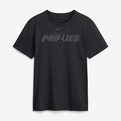 Philadelphia Phillies Nike Tonal Club T-Shirt - Black