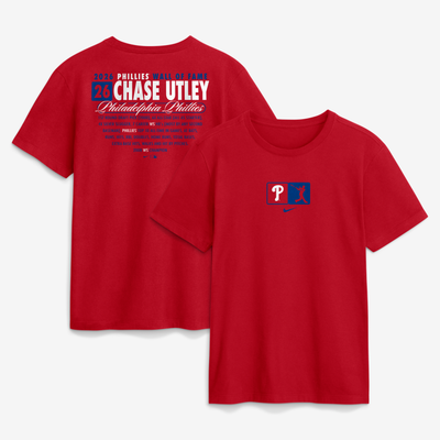 Chase Utley Philadelphia Phillies Nike Wall of Fame T-Shirt - Red