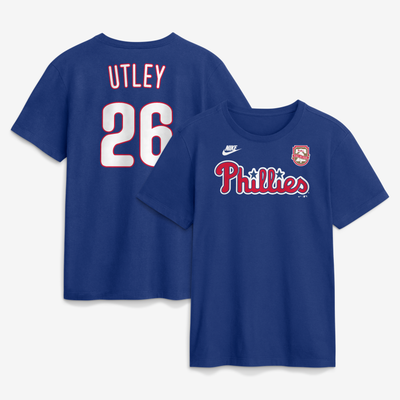 Chase Utley Philadelphia Phillies Nike Wall of Fame Name & Number T-Shirt - Royal
