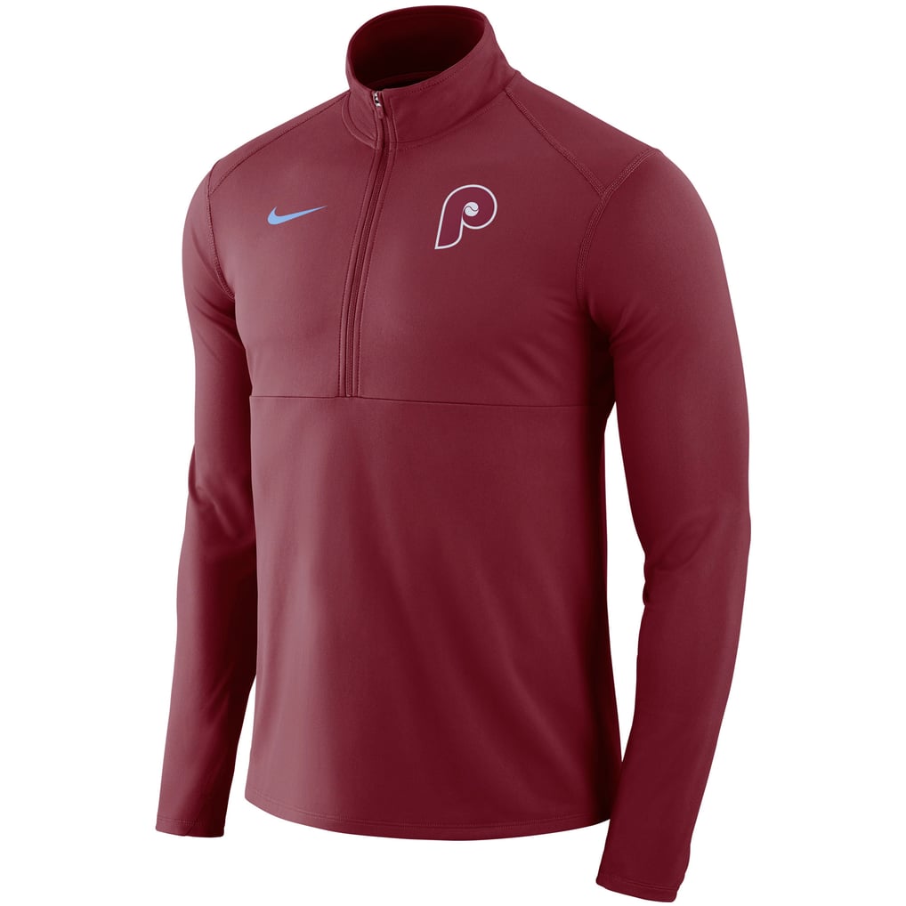 Philadelphia Phillies Nike Dry Element Half-Zip Performance Pullover - Maroon