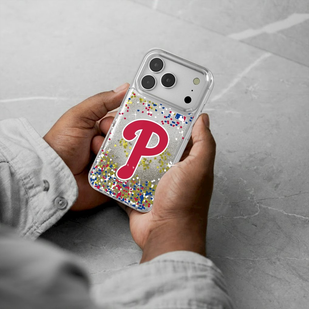 Philadelphia Phillies Glitter Confetti iPhone Case