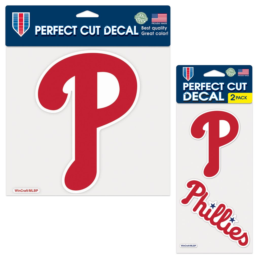 Philadelphia Phillies WinCraft Three-Pack Perfect Cut Decals