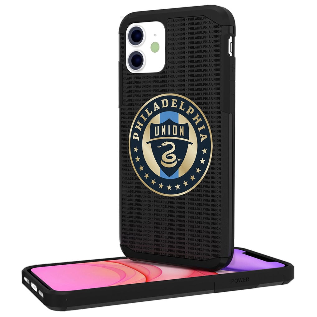 Philadelphia Union iPhone Text Backdrop Rugged Case