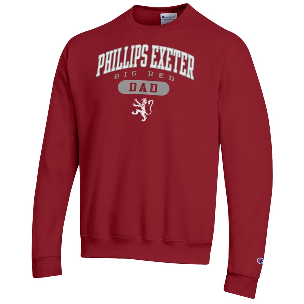Phillips Exeter Academy Big Red Champion Dad Pill Box Eco Powerblend Sweatshirt - Maroon