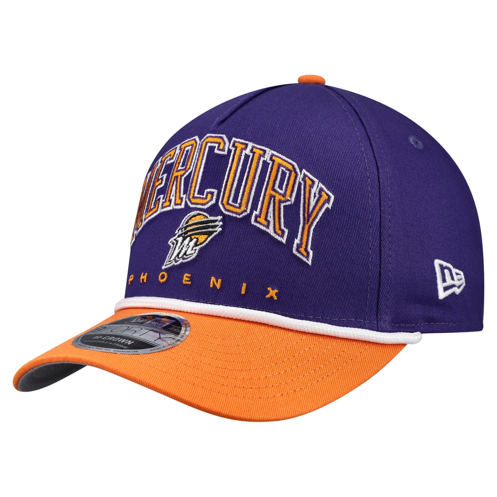 Phoenix Mercury New Era Bold Arch COOLERA 9FORTY A-Frame M-Crown Adjustable Hat - Purple