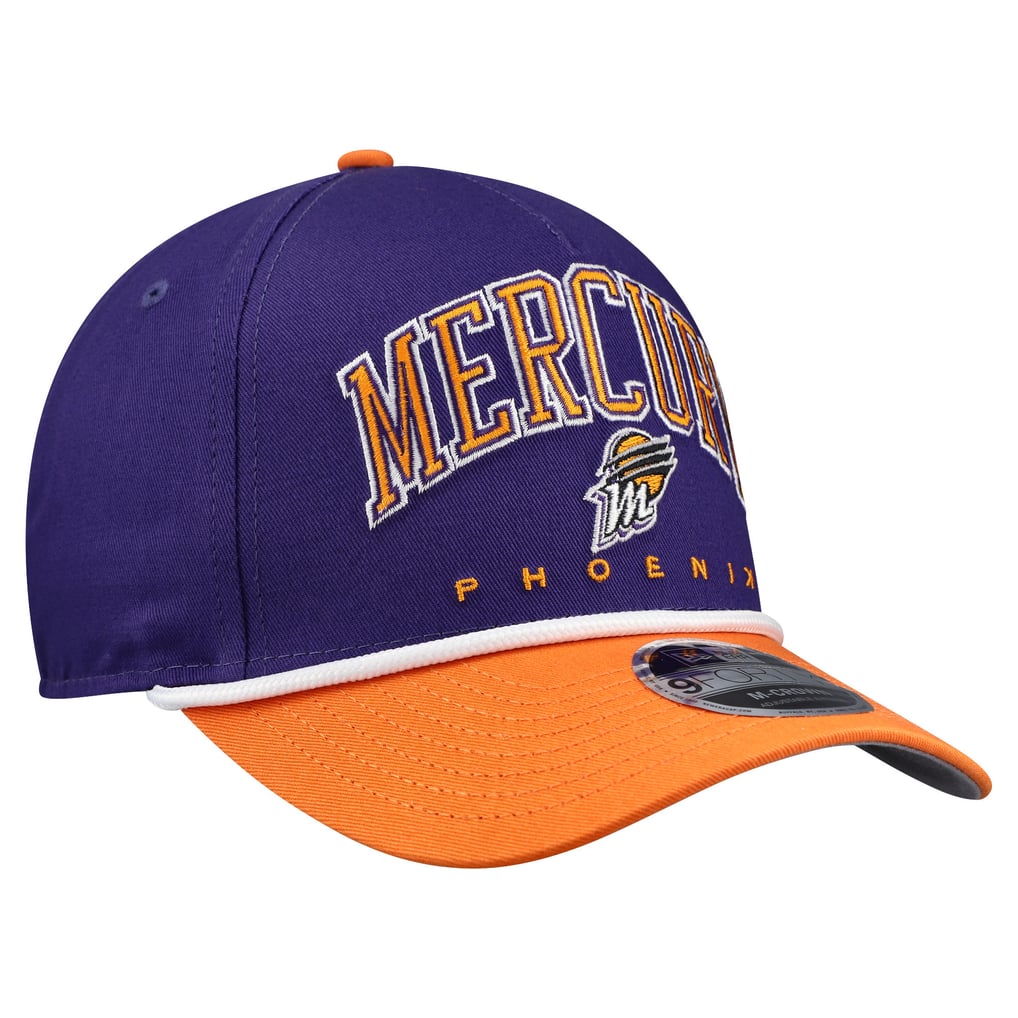 Phoenix Mercury New Era Bold Arch COOLERA 9FORTY A-Frame M-Crown Adjustable Hat - Purple