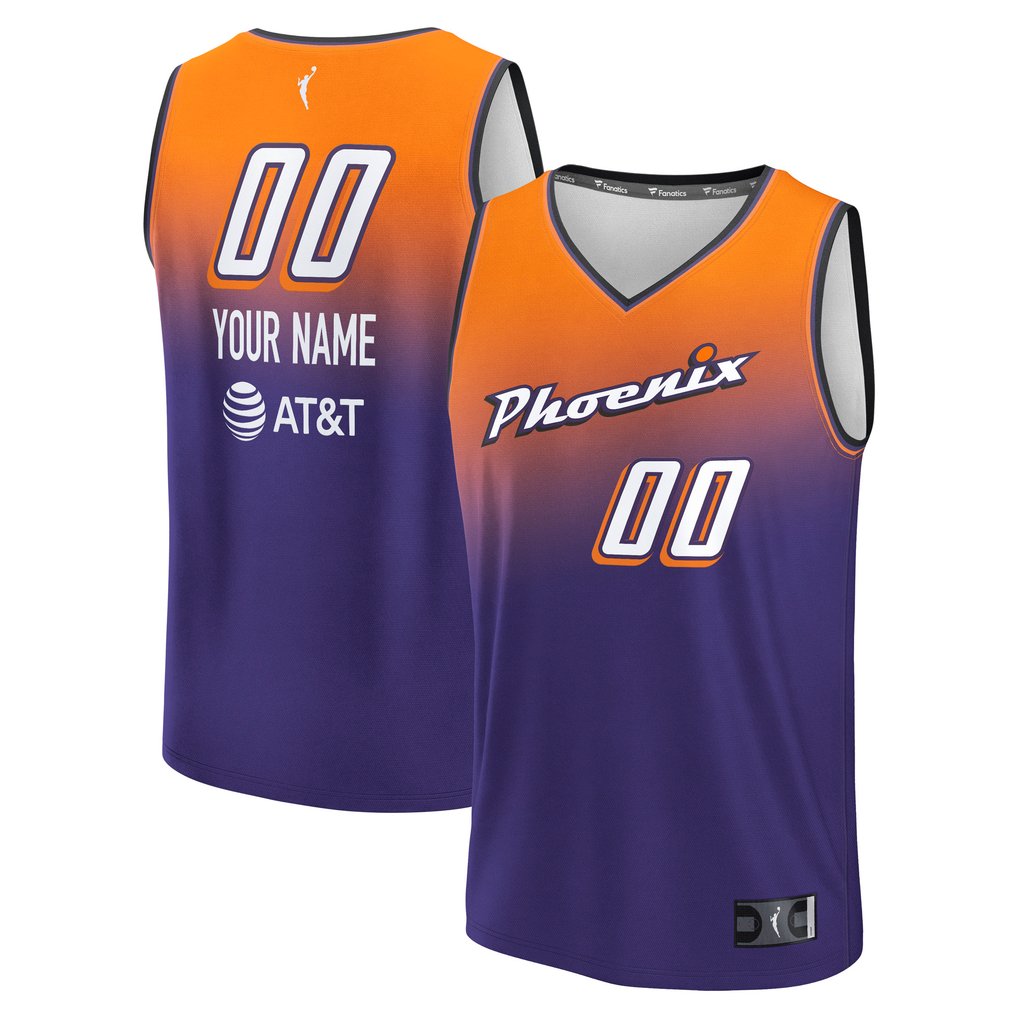  Phoenix Mercury Fanatics Unisex  Explorer Edition Fast Break Replica Custom Jersey - Purple