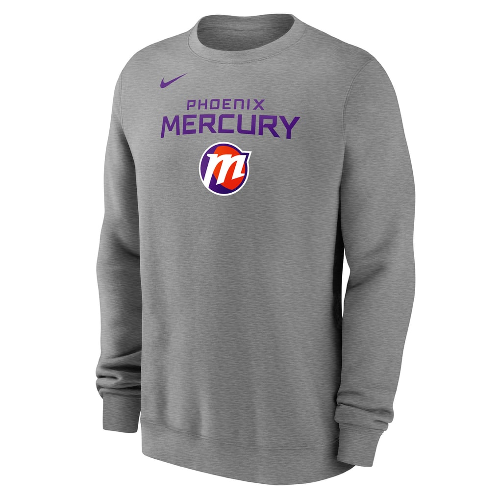 Phoenix Mercury Nike Unisex Wordmark Stacked Sweatshirt - Gray