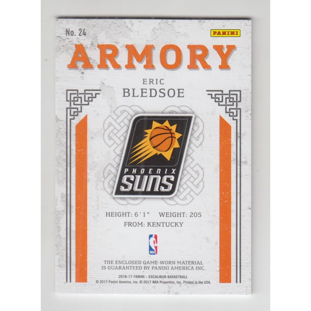 2016-17 Panini Excalibur Armory Jerseys #24 Eric Bledsoe